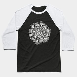 Psychedelic mandala (invert) Baseball T-Shirt